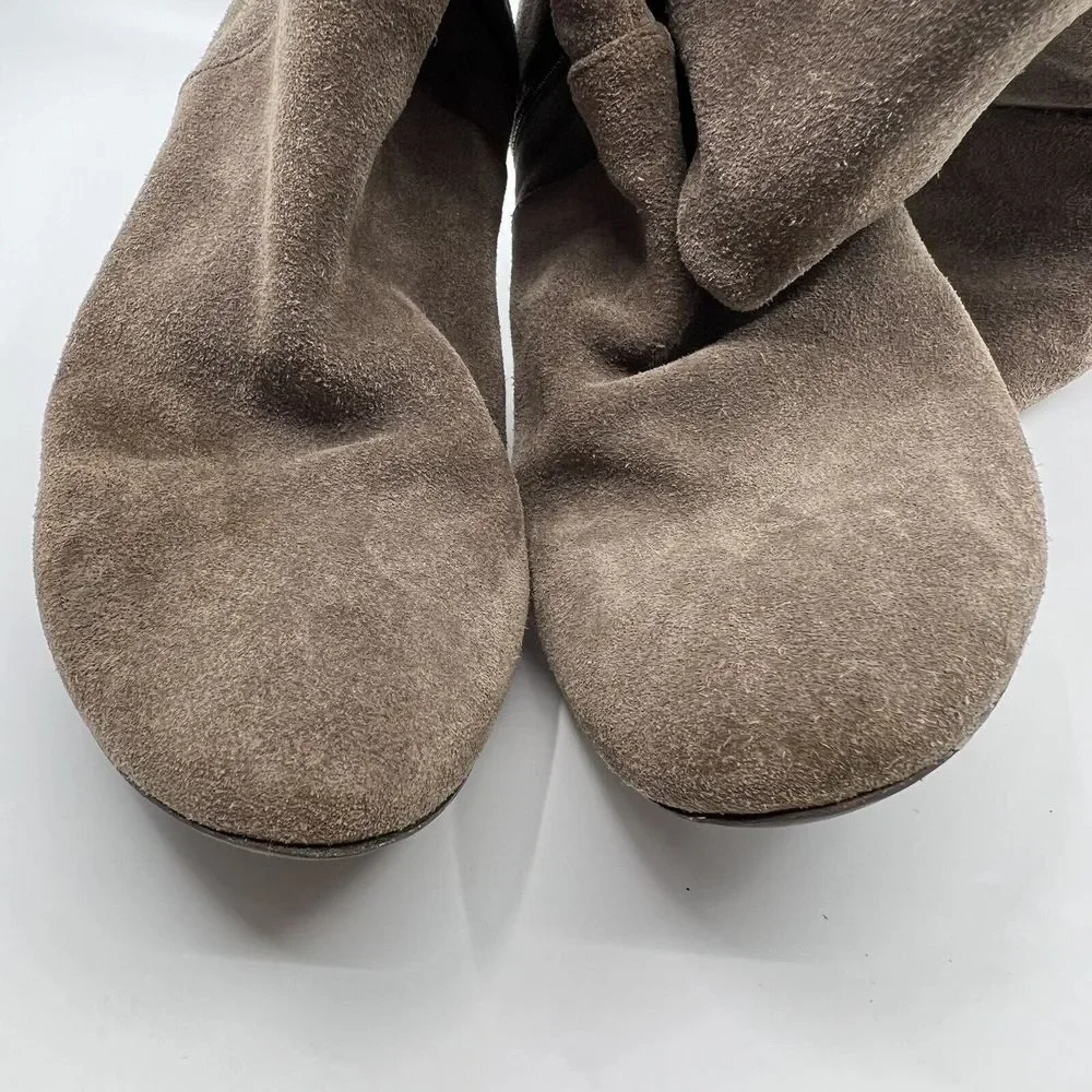 Lavorazione Artigiana Suede Over‎ Knee Boots 39 ITALY BOHO HIPPIE PEASANT 8